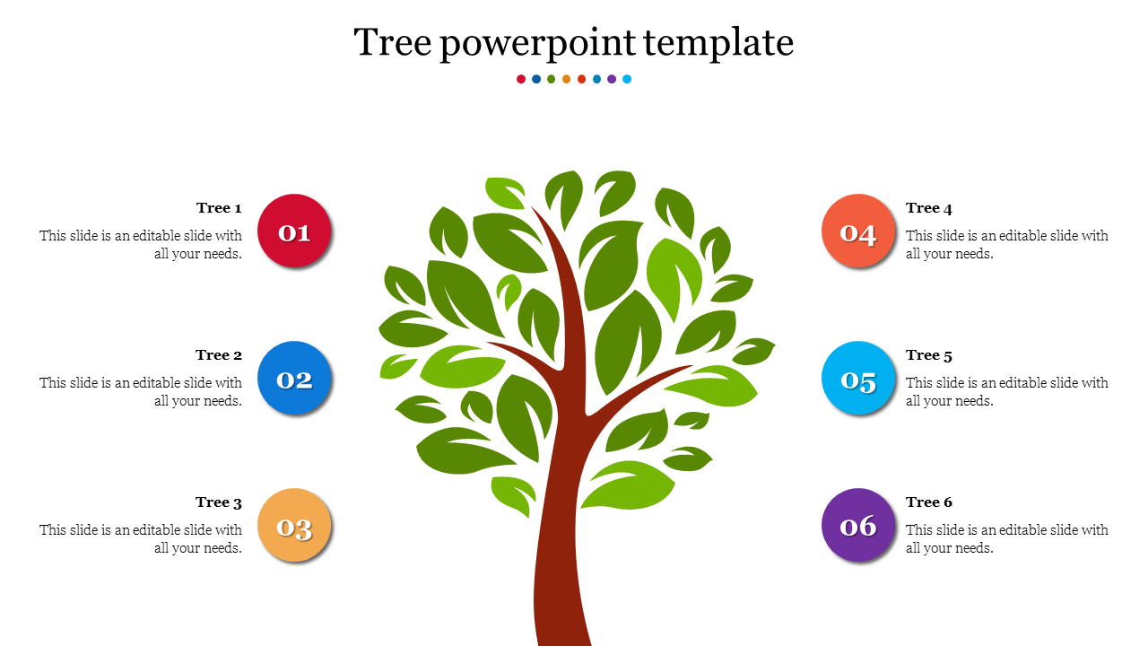 Awesome Tree PowerPoint Template Presentation Design